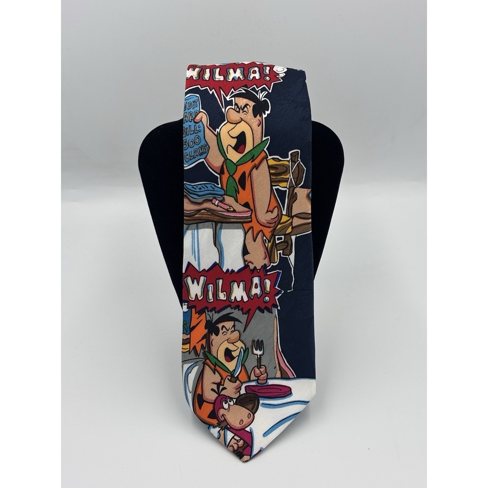 Hanna-Barbera Vintage 1993 The Flintstones Fred Flintstone "Wilma!" Necktie